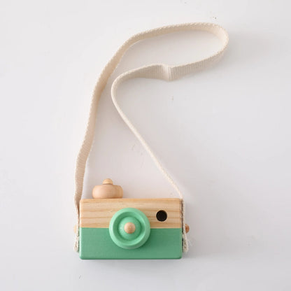 Wooden Camera Pendant Montessori Toy - DIY Gift for Kids