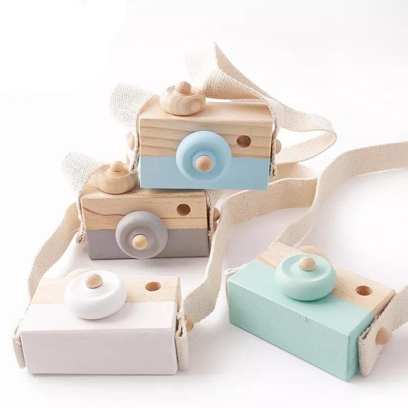 Wooden Camera Pendant Montessori Toy - DIY Gift for Kids