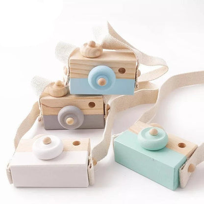 Wooden Camera Pendant Montessori Toy - DIY Gift for Kids