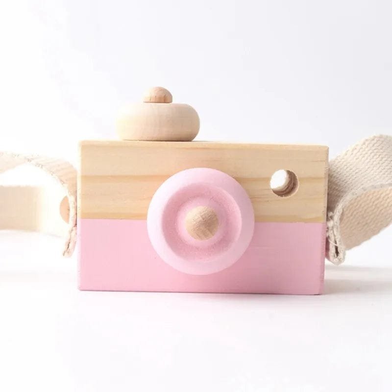 Wooden Camera Pendant Montessori Toy - DIY Gift for Kids