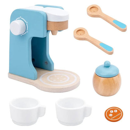 Wooden Kitchen Play Set - Toaster, Coffee Machine & Mixer
