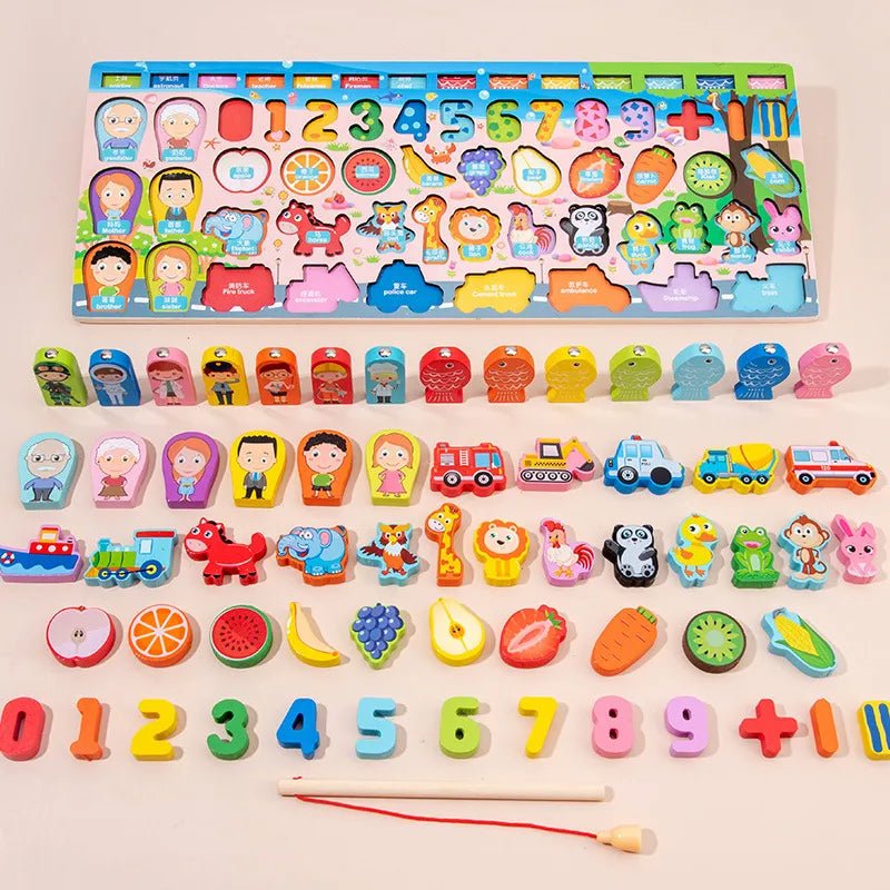 Montessori Wooden Math Puzzle: Kids' Educational Toy