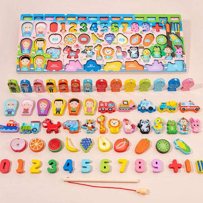 Montessori Wooden Math Puzzle: Kids' Educational Toy