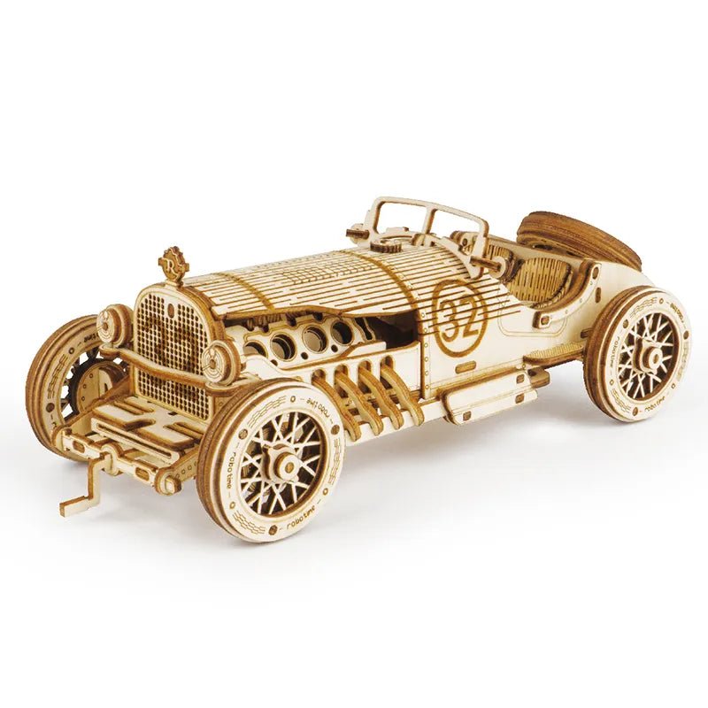 3D Wooden Puzzle Gear Model DIY Kit - Ages 14+ Cruiser Motorcycle Build