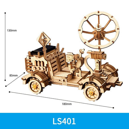 3D Wooden Puzzle Gear Model DIY Kit - Ages 14+ Cruiser Motorcycle Build