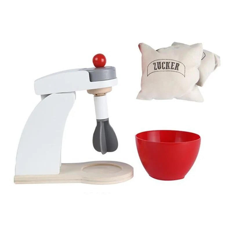 Wooden Kitchen Play Set - Toaster, Coffee Machine & Mixer