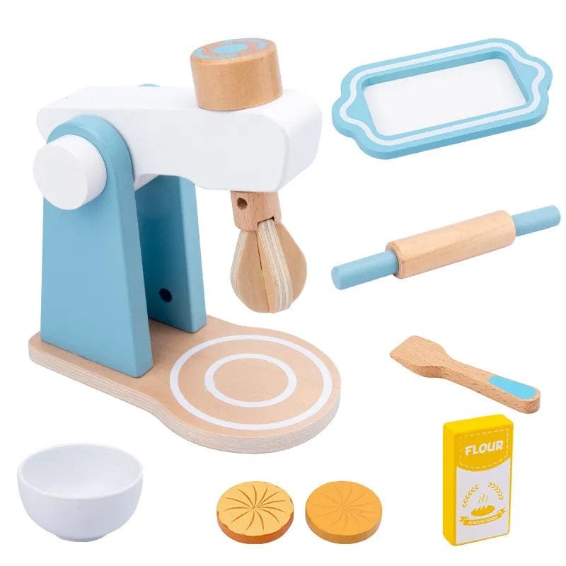 Wooden Kitchen Play Set - Toaster, Coffee Machine & Mixer