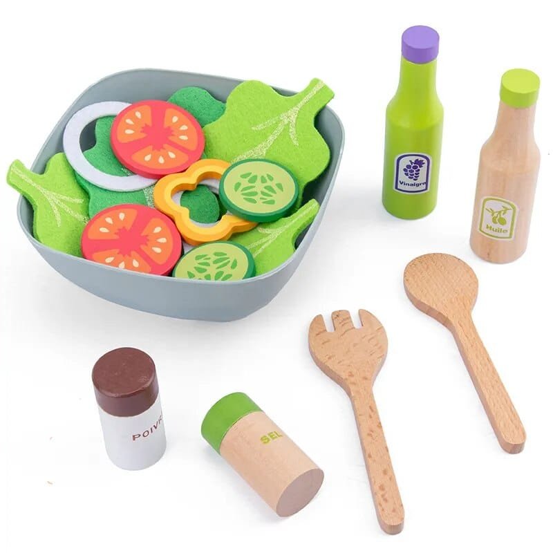 Wooden Kitchen Play Set - Toaster, Coffee Machine & Mixer