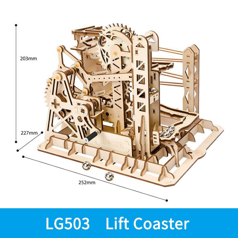 3D Wooden Puzzle Gear Model DIY Kit - Ages 14+ Cruiser Motorcycle Build