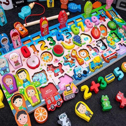 Montessori Wooden Math Puzzle: Kids' Educational Toy