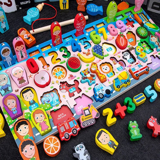 Montessori Wooden Math Puzzle: Kids' Educational Toy