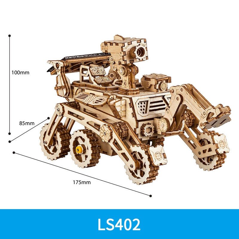 3D Wooden Puzzle Gear Model DIY Kit - Ages 14+ Cruiser Motorcycle Build