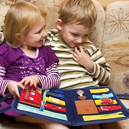 Montessori Busy Board: Sensory &amp; Skills Educational Toy