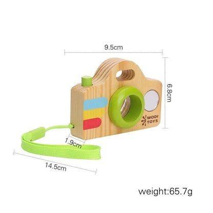 Wooden Camera Pendant Montessori Toy - DIY Gift for Kids