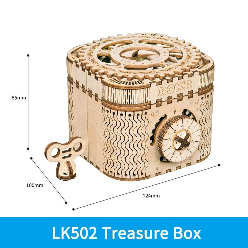 3D Wooden Puzzle Gear Model DIY Kit - Ages 14+ Cruiser Motorcycle Build