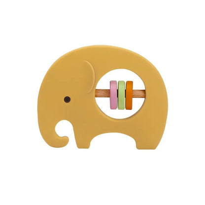 1PC Koala & Elephant Silicone Teether Handbell Rattles