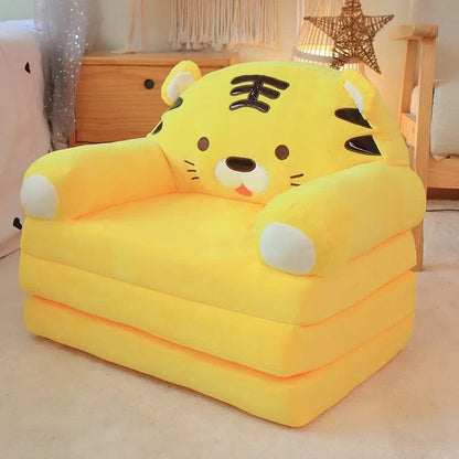 Plush Stuffed Animal Baby Support Seat - Soft Sofa for Learning to Sit