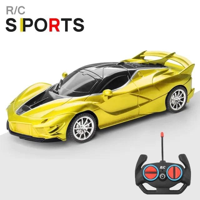1/18 RC Sports Car with LED Light - 2.4G High-Speed Drift Toy