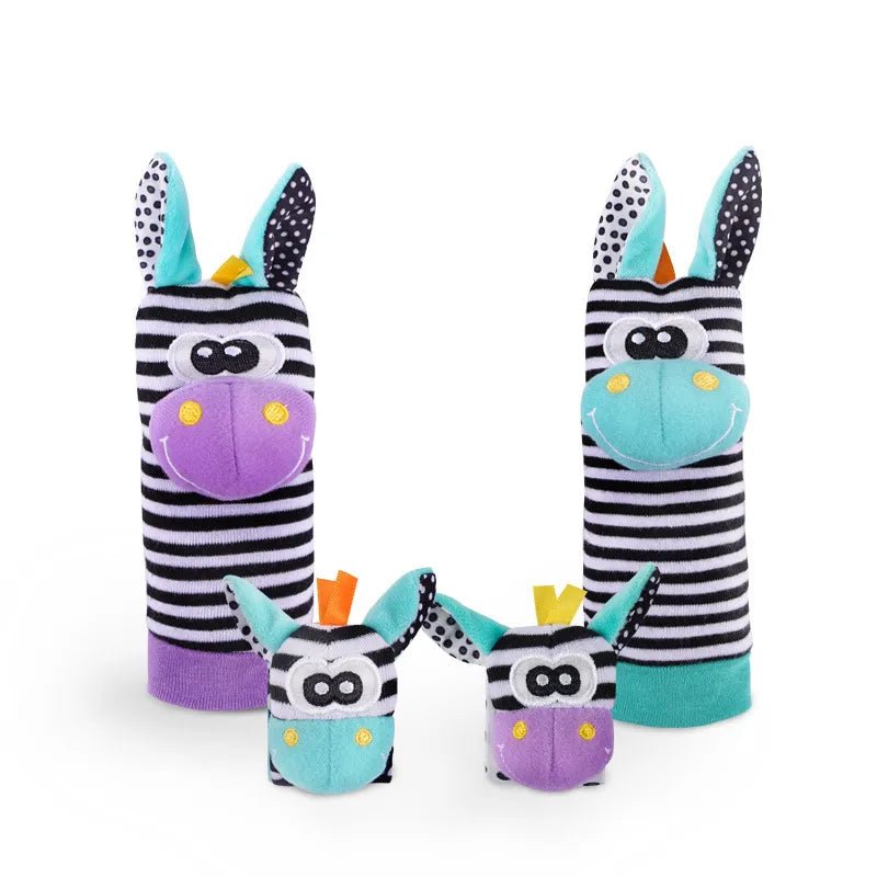 4-Piece Baby Rattle & Foot Finder Socks Set (12 Months+)