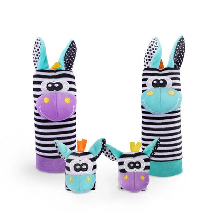 4-Piece Baby Rattle & Foot Finder Socks Set (12 Months+)