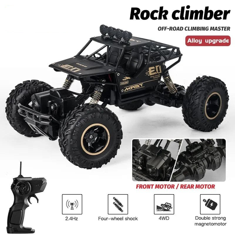 ZWN 1:16 4WD RC Car with LED Lights - Off-Road Truck Toy