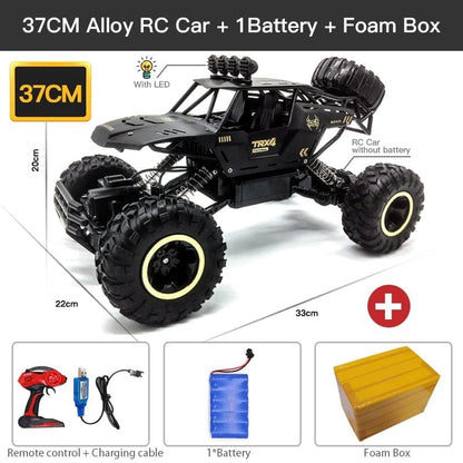 ZWN 1:12/1:16 4WD RC Car with LED - Off-Road Buggy for Kids