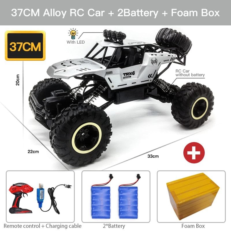 ZWN 1:12/1:16 4WD RC Car with LED - Off-Road Buggy for Kids