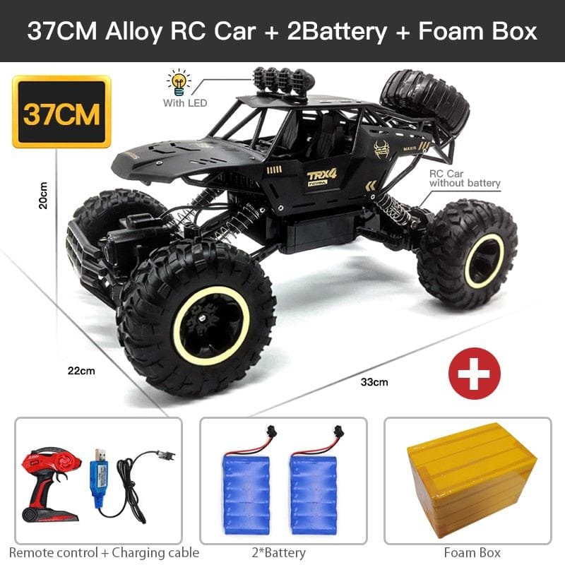 ZWN 1:12/1:16 4WD RC Car with LED - Off-Road Buggy for Kids