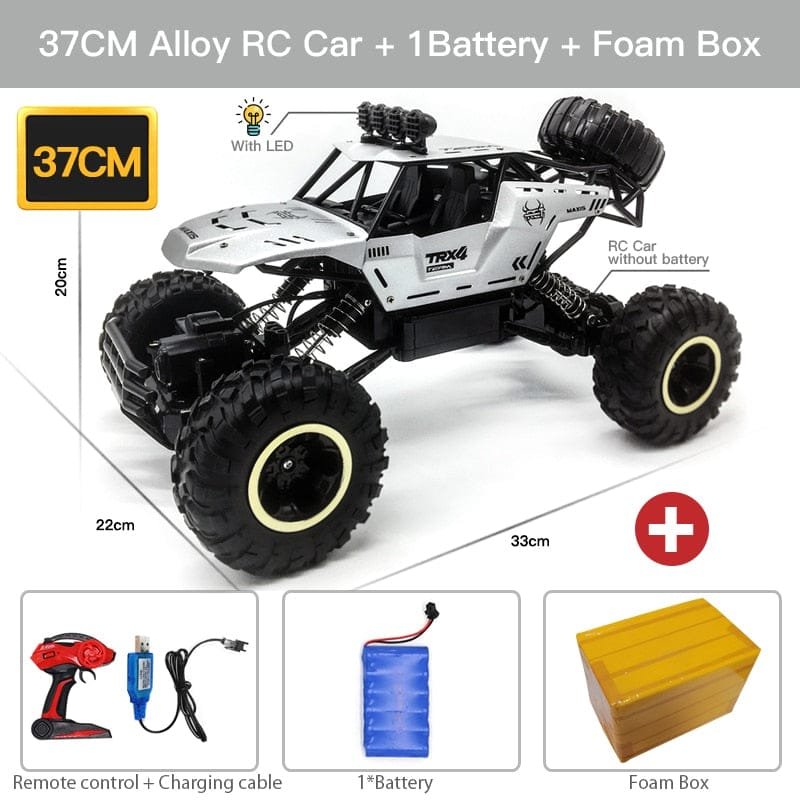 ZWN 1:12/1:16 4WD RC Car with LED - Off-Road Buggy for Kids