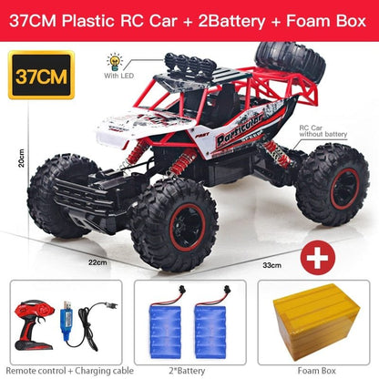 ZWN 1:12/1:16 4WD RC Car with LED - Off-Road Buggy for Kids
