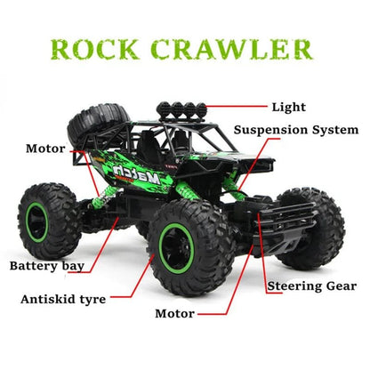 ZWN 1:12/1:16 4WD RC Car with LED - Off-Road Buggy for Kids
