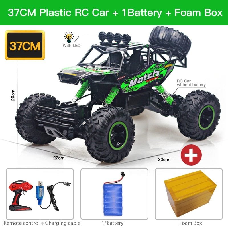 ZWN 1:12/1:16 4WD RC Car with LED - Off-Road Buggy for Kids
