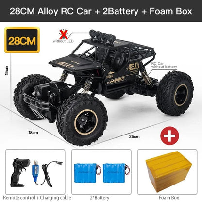 ZWN 1:16 4WD RC Car with LED Lights - Off-Road Truck Toy
