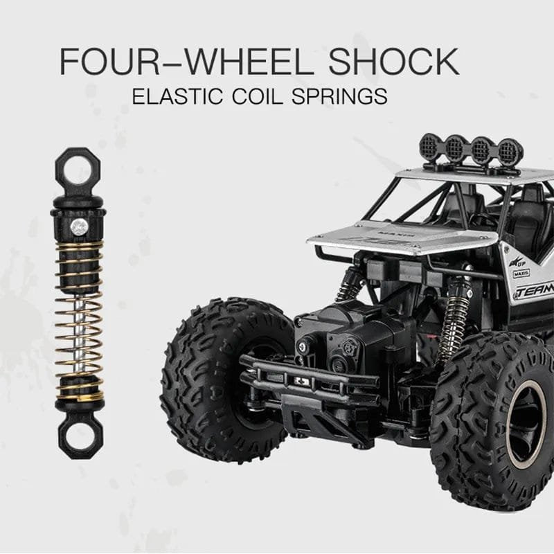 ZWN 1:16 4WD RC Car with LED Lights - Off-Road Truck Toy