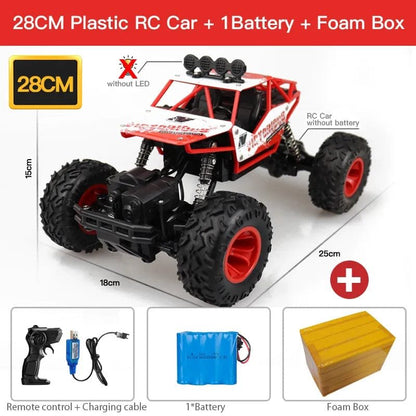 ZWN 1:16 4WD RC Car with LED Lights - Off-Road Truck Toy