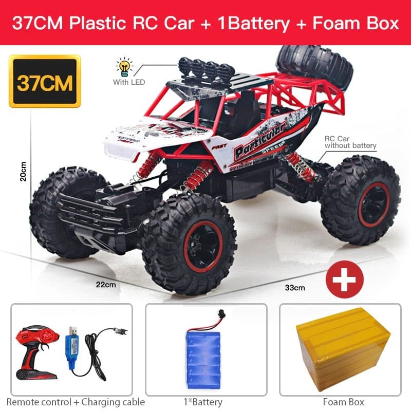 ZWN 1:12/1:16 4WD RC Car with LED - Off-Road Buggy for Kids
