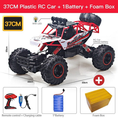 ZWN 1:12/1:16 4WD RC Car with LED - Off-Road Buggy for Kids
